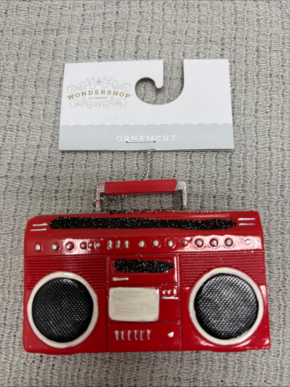 Wondershop at Target Christmas Ornament Retro Radio Boom Box new w/Tags